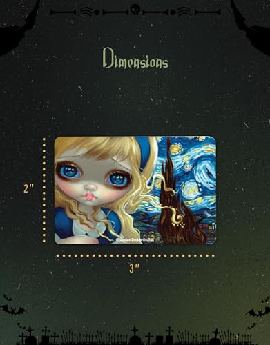 Imán decorativo de madera 2x3 pulgadas Artesanía Jasmine Becket Griffith miniatura 3