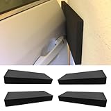 Tuxihapp 4PCS Garage Wall Protector Car Door Protectors - Anti-Collision Foam Padding Thick Parking Stopper Car Door Bumper Guards - Self Adhesive Garage Wall Pad for Warehouse Parking Assist (Black)