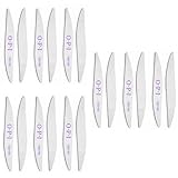 iCovalescent 18pcs Lima de Uñas Profesional, Doble Cara Lima 100/180 Grano Lavable para Gel y Acrílico, Uso en Salón y Hogar