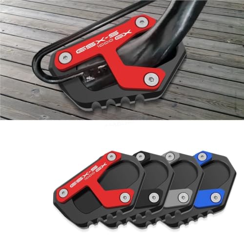 Caballete lateral Suzuki GSXS1000GX 2024 placa de soporte extension roja 2