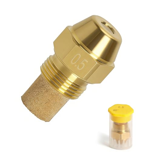 Gicleur fioul, Buse à huile à cône plein pour brûleur à fioul, angle 60 degrés, 0,50 US gal/h, buse pour brûleur diesel, buse pour chaudière, injecteur...