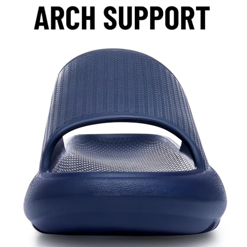 Image of Comwarm Cloud Slide Sandals for Women Men Ultra Comfort Recovery Pillow Slippers Soft Summer Beach Shoes with Low Arch Support
