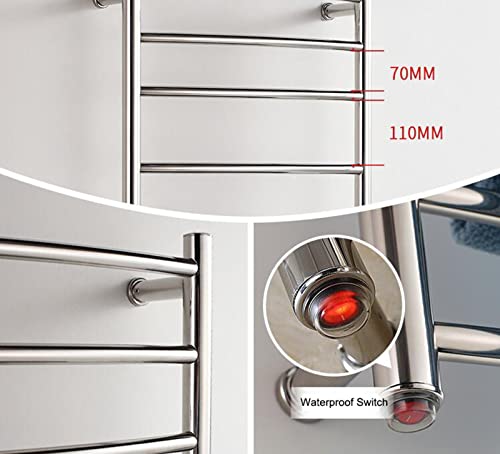 Calentador de baño con estante térmico de acero inoxidable 5