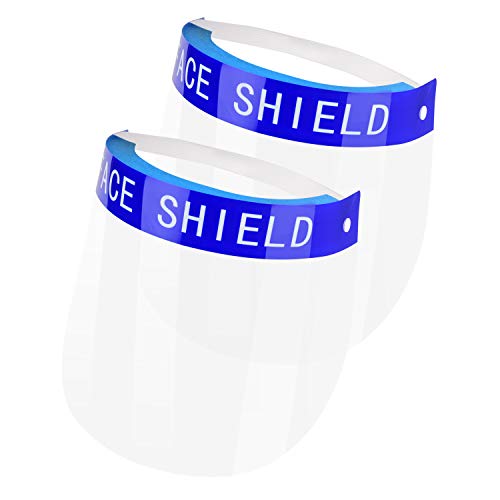 Deyard Écran Facial de sécurité Capuchon de Protection Complet Lentille Anti-buée cracheuse résistante à la visière, Écran Facial Transparent réglable léger pour Hommes Femmes