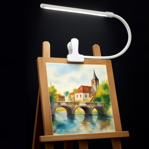 White LED Easel Lamp