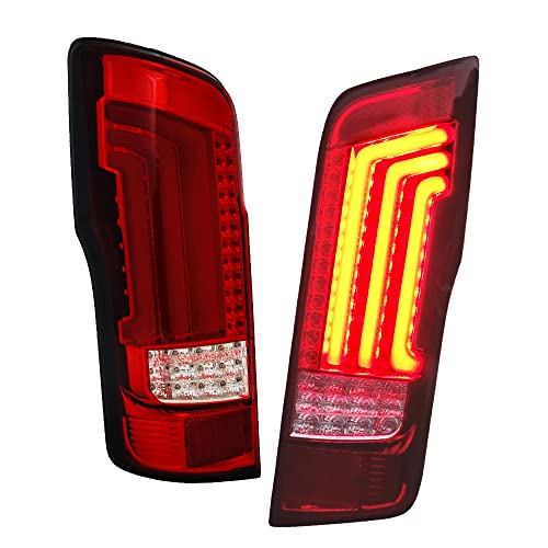 Amazon | NV350 キャラバン ファイバーLEDテール V2 レッドクリアー 