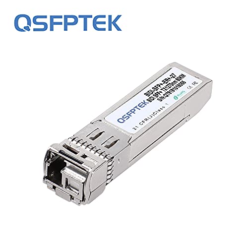 Image of 10GBASE-BiDi SFP+ Transceiver 1490 /1550nm 80km DDM LC SMF for Cisco BX80U /D | Hot-swappable SFP+ form factor, Switch /router /firewall compatible, 10Gbe, Single Mode Fiber, 10G SFP