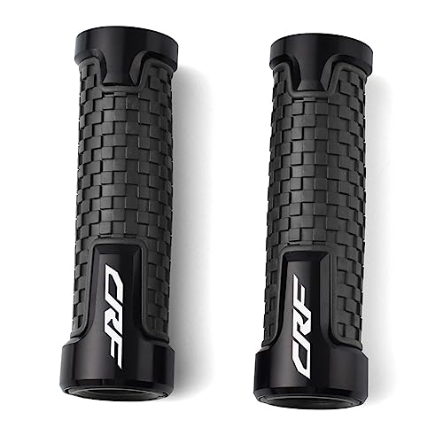 Universal Motorrad 7/8'' 22mm Griff Bar Roller Griff Griffe Lenker Grip Für H&onda CRF150R CRF250R CRF250X CRF450R CRF450X CRF 250 (Color : Black)