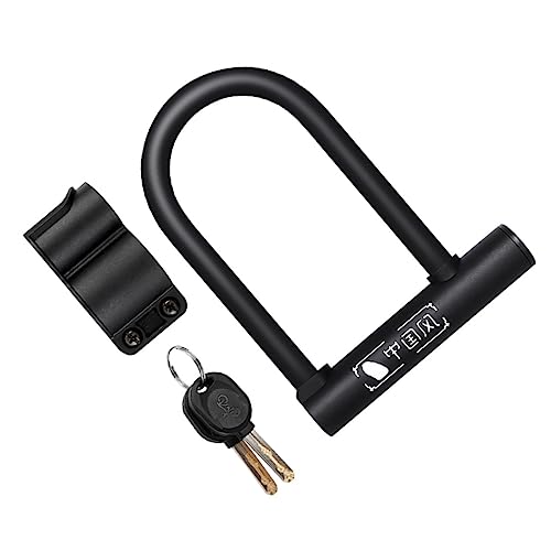OSOLADY Theft U Lock for Mountain Road Bikes Cut Resistant Security Lock with Mounting Bracket Portable Design for Easy Access Durable Protection