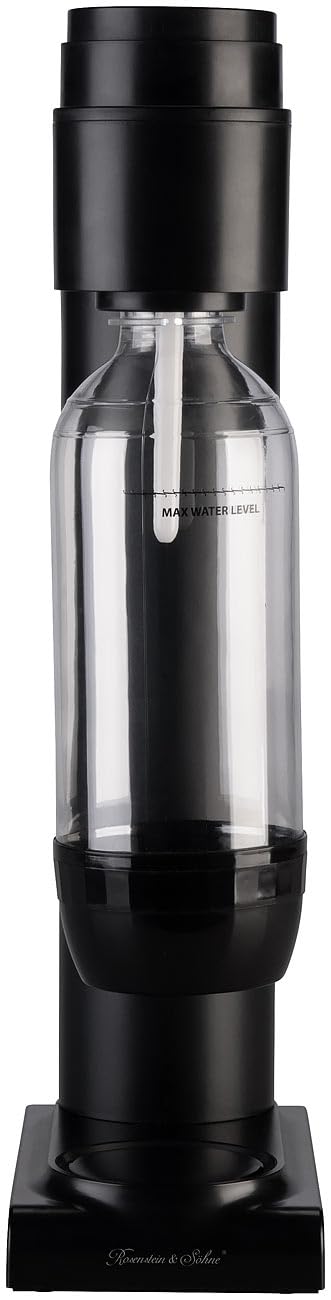 Rosenstein & Söhne Wassersprudler Küche: Soda-Wassersprudler mit 1-Liter-Flasche, Soda-Stream-kompatibel (Sodastream, Sprudelmaschine, Wasserhahn)