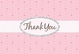 Pink Passion Glitter Thank You Cards