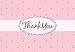 Pink Passion Glitter Thank You Cards
