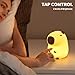 GEAMSAM Capybara Night Light, Cute Silicone Dimmable Nursery Nightlight, Rechargeable Bedside Touch Lamp for Breastfeeding Christmas Gifts Toddler Baby Kids Kawaii Room Decor