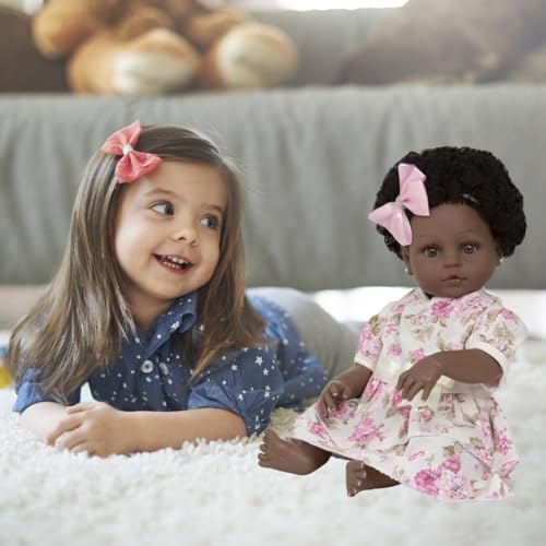 Boneca Reborn Negra Silicone Realista 13 Itens Pode Banho