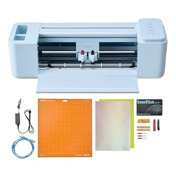 VEVOR Vinyl Cutting Machine, 12 in, Button-Controlled Vinyl Cutter, 20000+ Built-in Design Resources, Compatible with Mac, Windows, Android and iOS, for Creating Customized Crafts Cards, Home Decor
