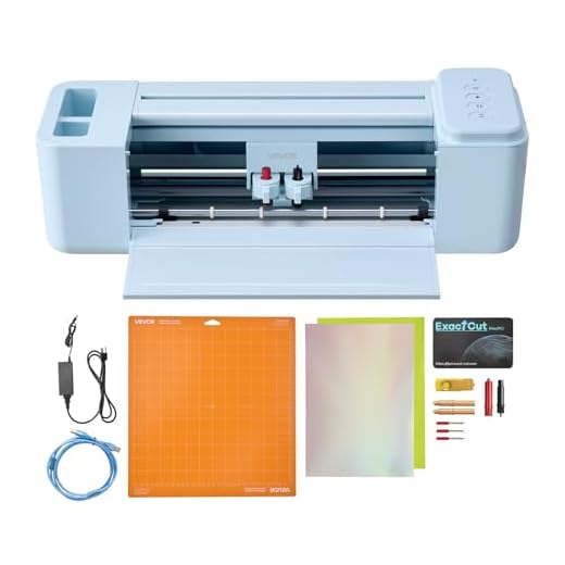 VEVOR Vinyl Cutting Machine, 12 in, Button-Controlled Vinyl Cutter, 20000+ Built-in Design Resources, Compatible with Mac, Windows, Android and iOS, for Creating Customized Crafts Cards, Home Decor