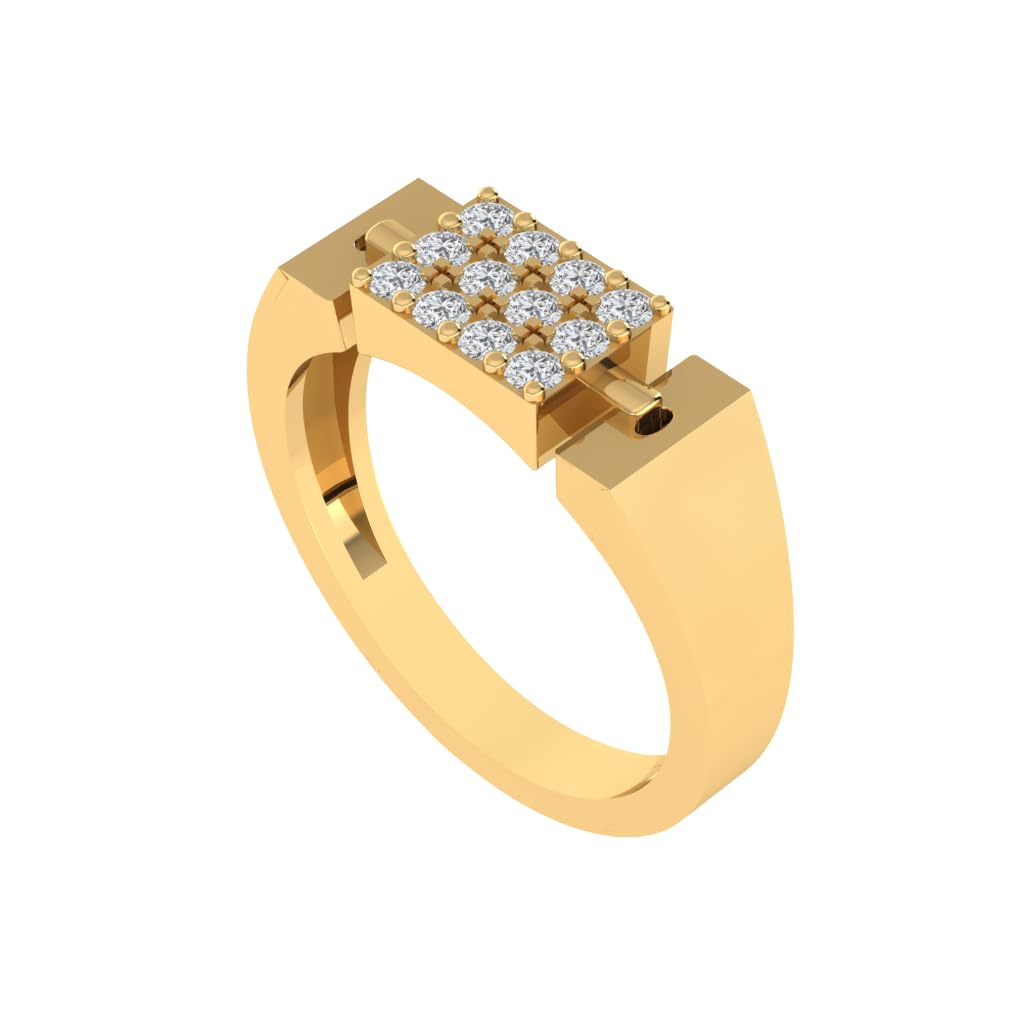 Pure 925 Sterling Silver Modern Designer Band Ring | Gold, Rhodium, Rose Gold Plating Options | Diamond Ring Gift for Men and Boys | Model RSM00075-picture-38