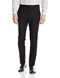 Kenneth Cole Reaction Men's Solid Gabardine Slim Fit Flat Front Dress Pant
