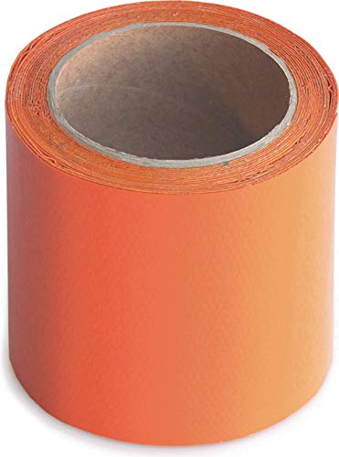 Wupsi PVC-Planen-Reparaturband - Klebeband zur Reparatur von Löchern & Rissen an LKW-Plane, Anhängerabdeckung, Markise & Zelt - Orange, 10 cm X 5 m