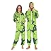 Yuiboo Deep Green CloverUnisex Adults One Piecing Pajamas for Women Man Funny Costume Party Wear
