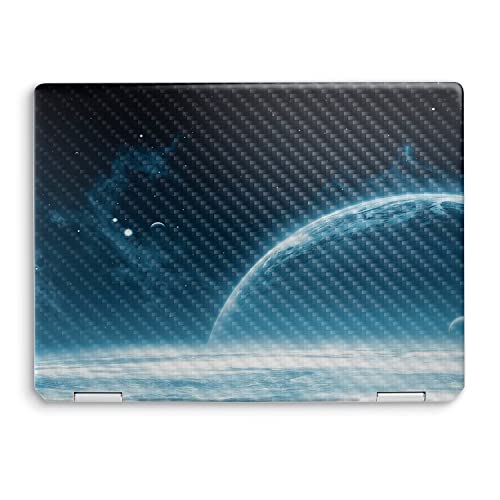 Image of MightySkins Carbon Fiber Skin Compatible with HP Spectre x360 14 inch (2022) Full Wrap Kit - Outer Space | Protective, Durable Textured Carbon Fiber Finish | Easy to Apply | Made in The USA
