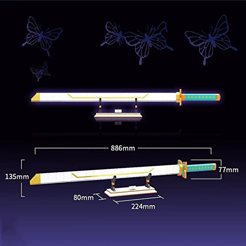 Ninja Weapons Modellbausatz Bauspielzeug Ninja Katana Bausatz, 836 Teile Klemmbausteine Spielzeugschwert Baustein… – Bild 5