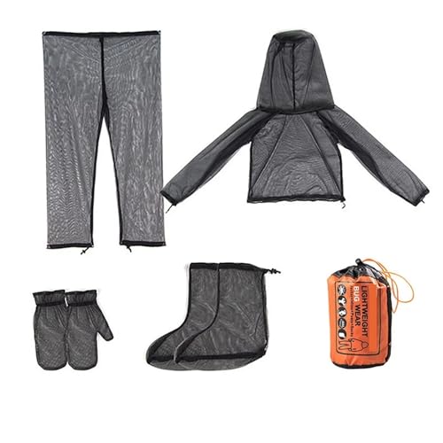 Traje de malla con capucha a prueba de mosquitos Yingluno para adulto, ropa impermeable para insectos para pesca y aventuras al aire libre miniatura 1