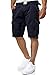 Produktbild Indicode Herren Monroe Cargo Shorts aus Baumwolle | Bermuda Männer Sommerhose für Männer Navy XXL