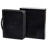 Professional Leather Binder Portfolio | Zippered Folio for Business Interview - 3 Ring Padfolio Organizer