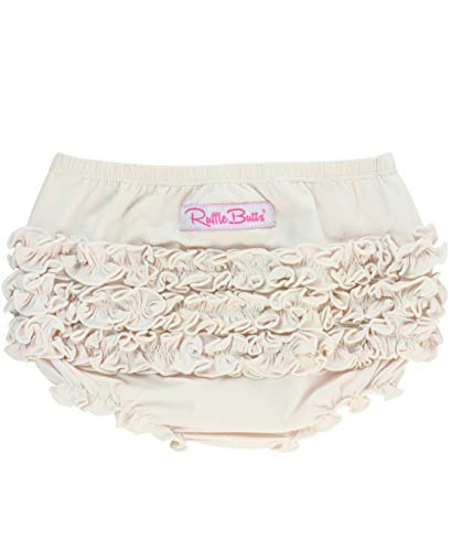 RuffleButts Toddler Girls Classic - Knit Ruffle Bloomers | 100% Cotton Fabric, Machine Wash Cold, Tumble Dry Low, Designed In USA, For Baby Girl
