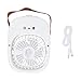 TOTITOM Wasserkühlungsventilator Spray Befeuchtungsventilator Tragbarer Ventilator USB-Aufladung Einstellbarer elektrischer Ventilator(Weiß)