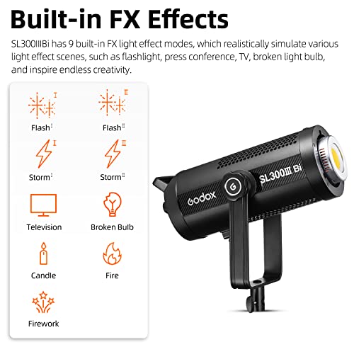 Ficha técnica Godox SL300IIIBi 330W Luz Video LED Temperatura Color Dual 2800K-6500K Ajuste Brillo 0-100 Control Aplicación Montaje Bowens Adecuado para Estudio Naturaleza Muerta Grabación Video - Fernando Cortés Ficha técnica Godox SL300IIIBi 330W Luz Video LED Temperatura Color Dual 2800K-6500K Ajuste Brillo 0-100 Control Aplicación Montaje Bowens Adecuado para Estudio Naturaleza Muerta Grabación Video - Fernando Cortés