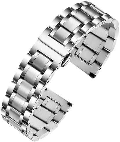 TStrap Metal Watch Strap 20mm โ Black Quick Release Watch Bands for Men Women - Solid Stainless Steel Smart Watch Bracelet Replacement Polished -12mm ... 20mm 22mm 24mm