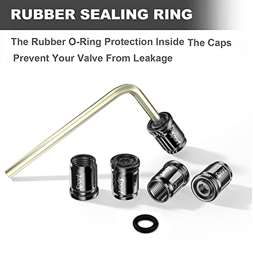 Dsycar Locking Tire Valve Caps