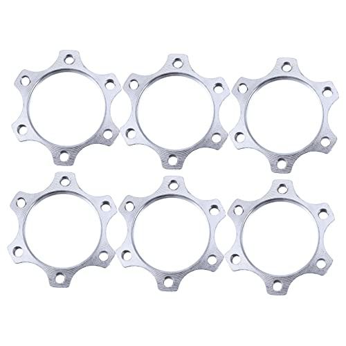 BESTonZON 6Pcs Disc Brake Rotor Adapter for Mountain and Road Bikes Durable Bolt Flange Conversion Accessories Smooth Finish for Enhanced Performance and Safety