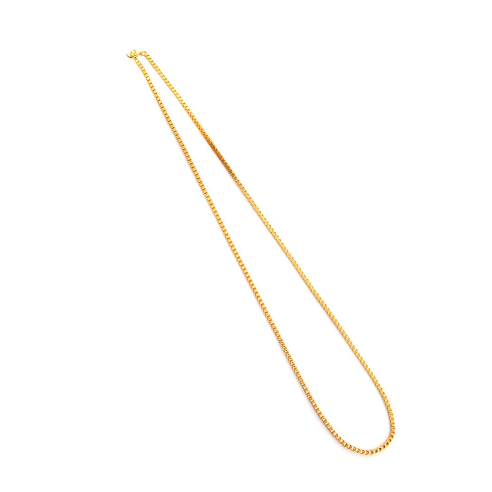 Chaîne en acier inoxydable or cadeau idéal homme collier box chain de 75 cm - 7