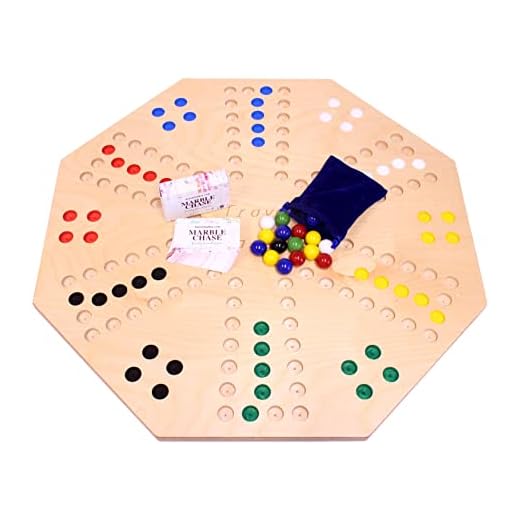 AmishToyBox.com Travel Marble Chase Wooden Board Game Set