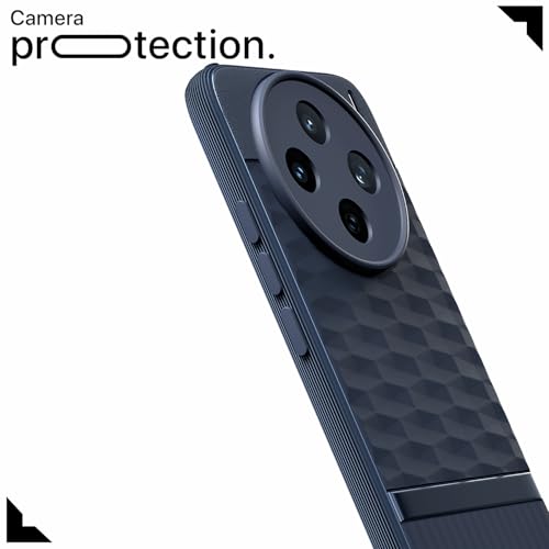 Image of Amazon Basics Back Cover for Vivo X200T 5G | Full Camera Protection | TPU Soft Flexible Shockproof Bumper Case (Blue)