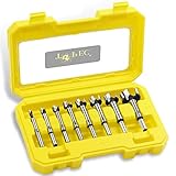 Forstner Bit Set, TOPEC 8PCS Forstner Drill Bits, Forstner Bit Set for Wood, Serrated Edge Wood...