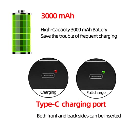 Self Find-3 Way Mirror For Self Hair Cutting With Ring Light,Rechargeable 360 Mirror For Hair Tools,Light And Height Adjustable #TOP2