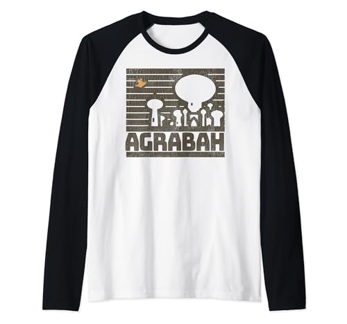 T-shirt Raglan Aladdin Disney en maille douce avec finitions soignées style rétro