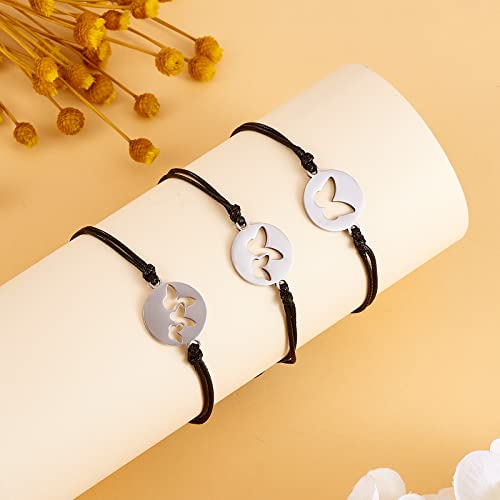 Image of Ornaland 2 /3 /4 /5 Pcs Friendship Bracelet Best Friend Bracelets Bff Matching Heart Bracelet Braided Bracelet Best Friend Friendship Gifts for Women Friends Girls Teen