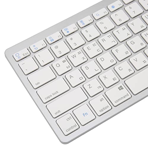 Mini clavier sans fil fin 78 touches blanc pour ordinateur portable et tablette iOS coréen