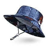 Ami & Li tots Baby Sonnenhut Wasserdicht Einstellbar Outdoor Eimer Hut Angeln Wandern Camping für Mädchen Jungen Säugling Kind Kleinkind UPF 50 - S: Fuchs und Hase