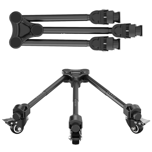 ULANZI AT02 Stativ Dolly, Einstellbare Beinlänge für AT01 Kamera Stative, Max. Belastung 20kg