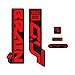 STAR SAM Adesivi Compatibili con forcella bici Rock Shox Sid Brain Ultimate 2019 Rosso 1 CMT