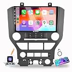 for Ford Mustang 2015-2023(Base) 4G+64G CarPlay Android Auto Navigation Stereo GPS Radio Reverse Camera Display 9" IPS Touchscreen Headunit Tablet Pad Media Player, if Applicable Quad Core