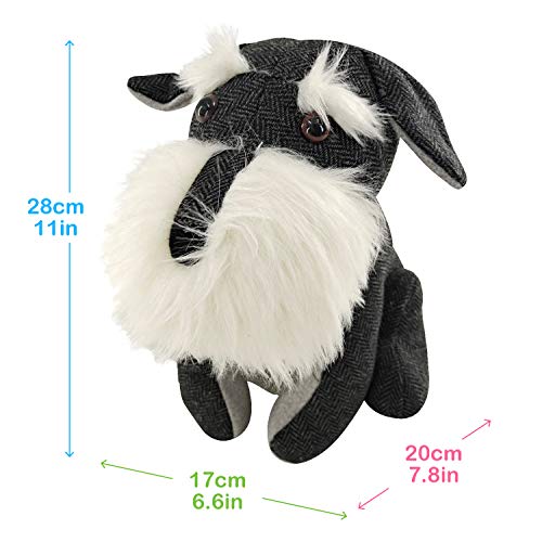 Interior Fabric Dog Door Stopper Fabric Doorstops Decorative Schnauzer Lover Gifts #TOP3
