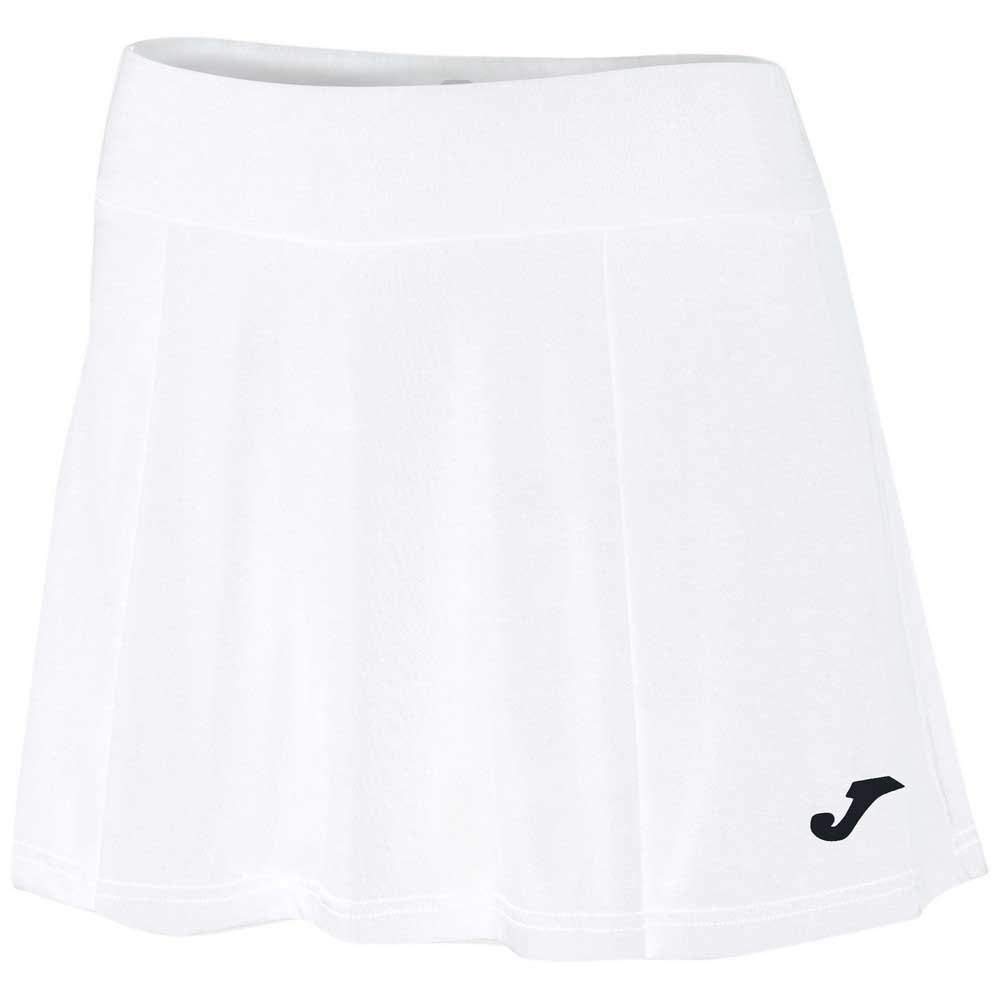 Joma Women’s Sports Skirt, XS–XL, with Built-in Shorts and Ball Pocket, for Padel, Badminton and Racket Sports, Torneo White