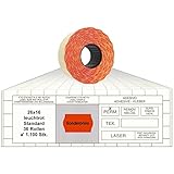 Etikettengröße: 26x16 mm mit Aufdruck (Sonderpreis)